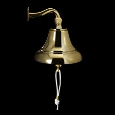 Brass ship’s bell complete...